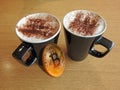 Bitcoin trading coffee cappuccino cafe cups