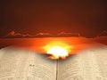 Bible spiritual light for mankind Royalty Free Stock Photo