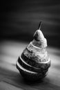 Concept photo of a sliced pear Royalty Free Stock Photo