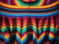 Photograph Of Colorful Mexican Poncho. Generative AI Royalty Free Stock Photo