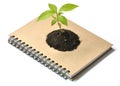 Concept picture of recycle notebook Royalty Free Stock Photo