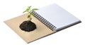 Concept picture of recycle notebook Royalty Free Stock Photo