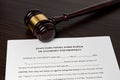 Power of Attorney, POA with gavel Royalty Free Stock Photo
