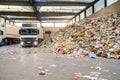 Concept plastic recycling plant Royalty Free Stock Photo