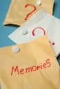 Concept of problems with memory, amnesia disease Royalty Free Stock Photo