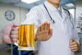 The concept of prohibiting alcohol consumption for the health