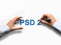 Concept of PSD2 - Payment services directive Royalty Free Stock Photo