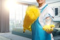 Concept of quality house cleaning Royalty Free Stock Photo