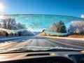 Quick Thaw Formula Effortless Frost Melting for Clear Windshields.AI Generated