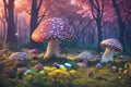 Rendering of Exploring a Surreal Forest .AI Generated