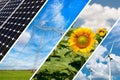 Concept of renewable energy and sustainable resources Royalty Free Stock Photo