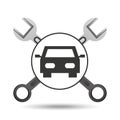 Concept repair car tools icons