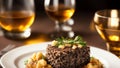 Savoring Tradition Celebrating National Scotch Day with Haggis.AI Generated
