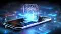 Concept of security in smartphones refers to the measures and technologies implemented to protect the device