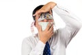 Concept of see, speak, hear no evil with money Royalty Free Stock Photo