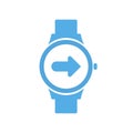 Concept send smart technology, smartwatch, watch icon