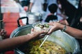The concept of sharing: Participation in sharing food for the poor