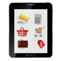 Concept of Shopping icons set Royalty Free Stock Photo