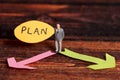 Chosing right plan Royalty Free Stock Photo