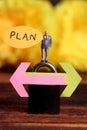 Chosing right plan Royalty Free Stock Photo