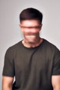 Concept Shot Of Man With Distorted Face Illustrating Mental Health Issues Royalty Free Stock Photo