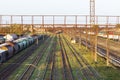 Concept shot of the railway carriages. Transport