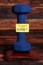 Tight budget and fitness Royalty Free Stock Photo