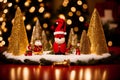 Showcasing Warm Wishes Enchanting Christmas Card Display Holders Steal the Spotlight.AI Generated