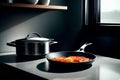 The Sleek and Functional Electric Skillet in Captivating Detail.AI Generated