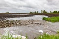 Heavy rains and storms have cause field flooding and soil erosion Royalty Free Stock Photo