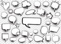 Speech Bubbles Comic Creator Vector Set