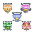 Sport Club Logos Ball emblem Royalty Free Stock Photo