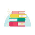 Concept of a stack of books Royalty Free Stock Photo