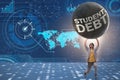 The concept of student loan and expensive education Royalty Free Stock Photo