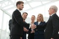 Concept of success in business. Handshake reliable business part Royalty Free Stock Photo