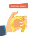 Successful business. Economic, career growth, luck, success in work, activities.