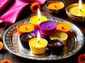 Sugary Sweetness Melting Hearts Traditional Treats of Diwali.AI Generated