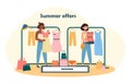 Concept of summer shopping
