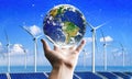 Concept of sustainability by alternative energy