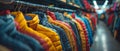 Sustainable Fashion Finds: Thrift Store Treasures Await. Concept Sustainable Fashion, Thrift Store