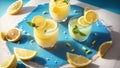 Sweet Tangy Delights National Lemon Juice Day Celebration with Lemonade Candy Illustration.AI Generated