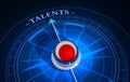 Concept of talents recruitment and human resources. 3D illustration