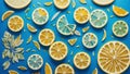 Tangy Paper Delight Celebrating National Lemon Juice Day with Citrus inspired Paper Art.AI Generated