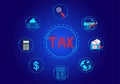 Concept of taxes paid by individuals and corporations such as VAT, income tax and property tax Data analysis, paperwork,Financial