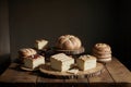 Tempting Assortment of Isolated Bread and Cake.AI Generated