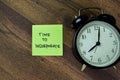 Concept of Time to Incorporate write on sticky notes isolated on Wooden Table Royalty Free Stock Photo