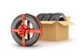 Concept tire gift or discount.