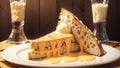 Toasty Waffles and Cheesy Goodness A Celebration of National Cheese Toast Day.AI Generated