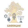 Concept on the topic of Kabbalah.