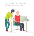 Concept of training courses for all ages.